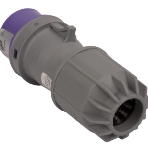 Wtyczka przenośna 16A 2P 24V fioletowa IP44 TWIST 062v - obrazek 1