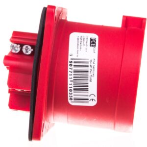 Wtyczka tablicowa 32A 4P 400V czerwona IP44 624-6 - obrazek 1