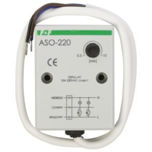 Automat schodowy tablicowy 10A 0,5-10min 230V AC ASO-220 - obrazek 1