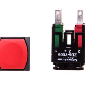 Przycisk sterowniczy 16mm czerwony z samopowrotem 1Z 1R XB6CA45B - obrazek 1