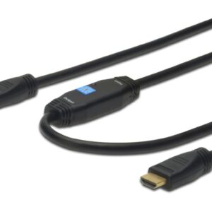 Kabel HDMI ze wzmacniaczem Highspeed 1.3 GOLD Typ A M/M AK-330105-200-S 20m AK-330105-200-S AK-330105-200-S - obrazek 1