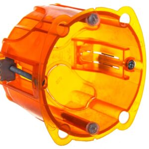 Batibox Puszka podtynkowa 67mm 67x50mm pomarańczowa 080121 - obrazek 1