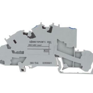 Złączka szynowa 3-pietrowa 4mm2 N/L/PE szara TOPJOBS 2003-7646 - obrazek 1