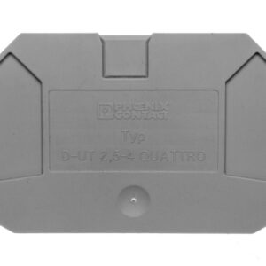 Ściana końcowa 2,2x65,4x47,5mm szara D-UT 2,5/4-QUATTRO 3047170 - obrazek 1