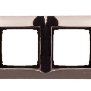 Simon 54 Premium Ramka podwójna metalowa złoto DR2/66 - obrazek 1