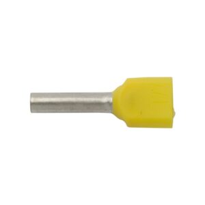 Końcówka tulejkowa izolowana HI 2X1/10 żółta E08KH-02020101001 (500szt.) - obrazek 1