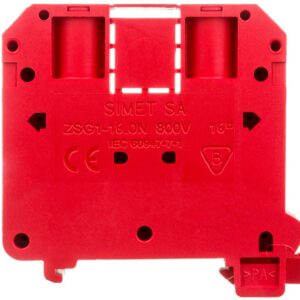 Złączka szynowa 2-przewodowa 16mm2 czerwona NOWA ZSG 1-16.0Nc 11621311 - obrazek 1