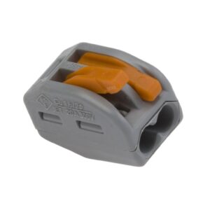Szybkozłączka 2x 0,08-4mm2 z dźwigniami zwalniającymi jasnoszara 222-412 /50szt./ - obrazek 1