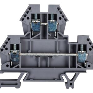 Złączka szynowa 2-piętrowa 4mm2 szara EURO 43550 - obrazek 1