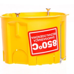 Puszka podtynkowa PK-60 K-G N samogasnąca IP20 zółta 0201-0N - obrazek 1