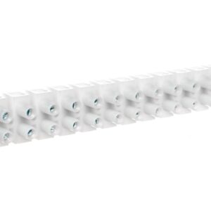 Listwa zaciskowa gwintowa 12-torowa 10mm2 poliamidowa PA66 z podkładką biała 89094110 - obrazek 1
