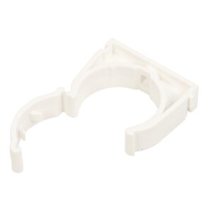 Uchwyt zamknięty do rur 37mm biały UZE-37 /50szt./ - obrazek 1