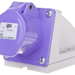 Gniazdo stałe 32A 3P 24V fioletowe IP44 173V - obrazek 1