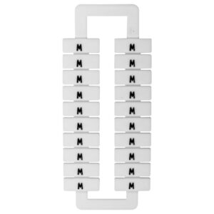 Oznacznik do złączek (EURO) 2,5-70mm2 /W/ biały 43192 /1 blister=20 szt/ - obrazek 1