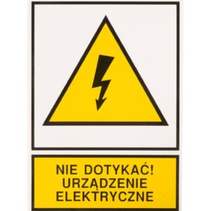 Tabliczka /znak ostrzegawczy/ TZO 148X210S /N.D.U.E./ E04TZ-01011140100 /10szt./ - obrazek 1