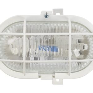 Oprawa kanałowa OVAL 1x60W E27 IIkl. 230V IP44 z siatką z tworzywa, biała 302015/EU - obrazek 1