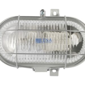 Oprawa kanałowa OVAL 1x100W E27 IIkl. 230V IP44 z siatka metal. wzmocnioną, kl. pryzmatyczny 100178 - obrazek 1