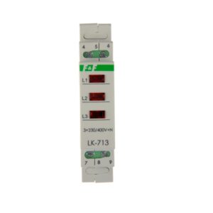 Lampka modułowa 3-fazowa czerwona 3x230V+N AC LK-713R - obrazek 1