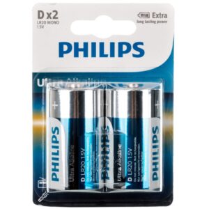 Bateria alkaliczna LR20 / D 1,5V ULTRA ALKALINE LR20E2B/10 /blister 2szt./ - obrazek 1