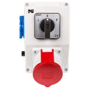 Zestaw instalacyjny z gniazdem 32A 5P+2P+Z RS-Z (L-0-P) czerwony 6275-20 - obrazek 1