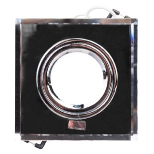 Oprawa punktowa 1x50W Gx5,3 12V IP20 MORTA CT-DSL50-SR szkło srebrna 18512 - obrazek 1