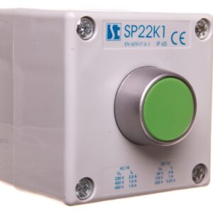 Kaseta sterownicza przycisk kryty zielony SP22K11-1 - obrazek 1