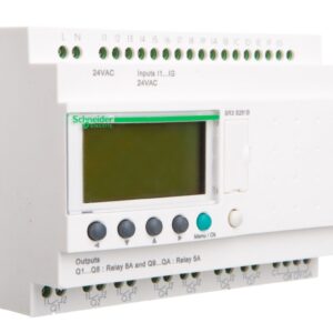 Przekaźnik inteligentny modułowy Zelio Logic - 24 we/wy - 24 V AC - zegar - wyświetlacz SR3B261B - obrazek 1