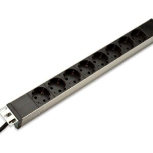 Listwa zasilająca do szaf rack (PDU) 19cali 8x Schuko DN-95401 - obrazek 1