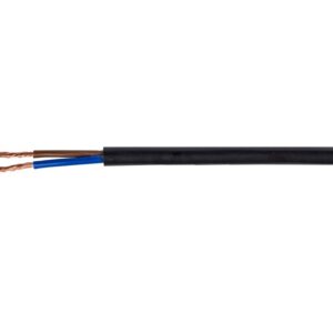 Przewód mieszkaniowy H03VV-F (OMY) 2x1,5 czarny 300/300V /100m/ - obrazek 1