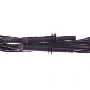 Przewód pomiarowy 5m czarny ekranowany 5kV /wtyki bananowe/ WAPRZ005BLBBE5K - obrazek 1