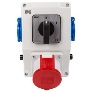 Zestaw instalacyjny z gniazdem 16A 5P+2x2P+Z RS-Z (0-1) czerwony 6273-00 - obrazek 1