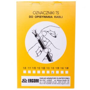 Oznacznik do opisywania ręcznego TS 5 biały E04ZP-02010100500 /50szt./ - obrazek 1