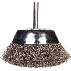 Szczotka druciana doczołowa z trzpieniem 75 mm INOX 57H600 - obrazek 1