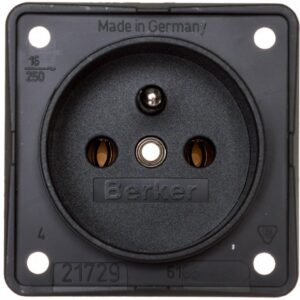 Integro Flow Gniazdo pojedyncze z/u 16A 250V antracyt 961852505 - obrazek 1