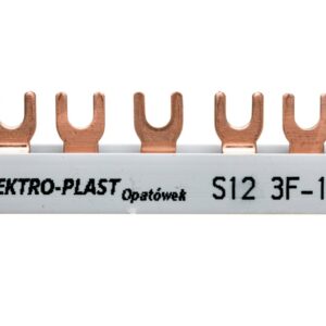 Szyna łączeniowa 3P 63A 12mm2 widełkowa (12mod.) 3F S12 3F-10 45.322 - obrazek 1