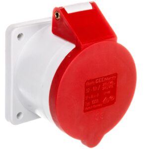Gniazdo tablicowe proste 32A 5p 400V 6h IP44 1333 - obrazek 1