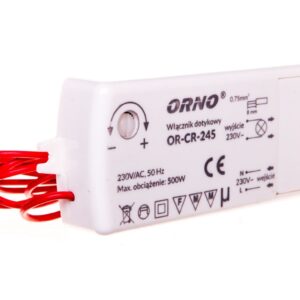 Włącznik dotykowy 500W 230V IP20 biały OR-CR-245 - obrazek 1
