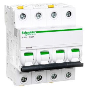 Wyłącznik nadprądowy 4P C 20A 6kA AC iC60N-C20-4 A9F04420 - obrazek 1