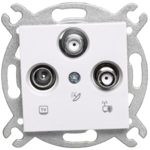 Karre Gniazdo Tv-2xsat, Kolor Biały / 90963653 - obrazek 1