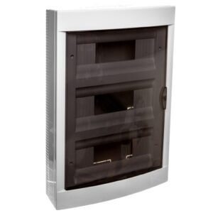 Rozdzielnica natynkowa 3x12 3-Rzędowa 36-Modułowa IP40 Drzwi Transparentne 90912136 VIko by Panasonic - obrazek 1