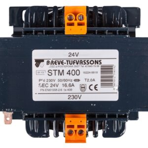 Transformator 1-fazowy bezpieczeństwa STM 400 230/ 24V 16,6A, Ta 40, 16224-9918 - obrazek 1
