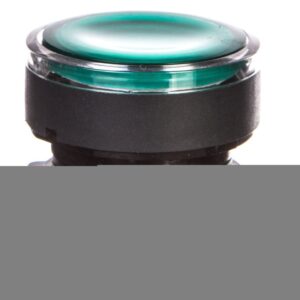 Główka przyc. kryta ziel. podśw. O22 push-push zing. LED ZB5AH033 - obrazek 1