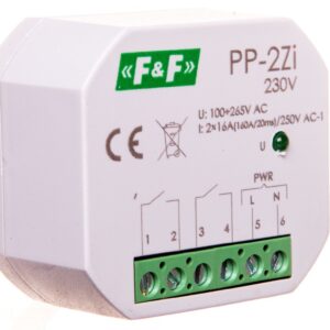 Przekaźnik elektromagnetyczny 2Z 16A 100-265V AC (160A/20ms) PP-2Zi-230V - obrazek 1