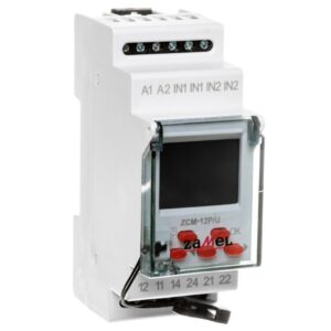 Programator cyfrowy 2-kanałowy tygodniowy 2-modułowy 24-250V AC / 30-300V DC ZCM-12P/U EXT10000187 - obrazek 1