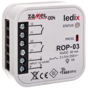 Radiowy odbiornik dopuszkowy 2-kanałowy ROP-03 LDX10000002 - obrazek 1