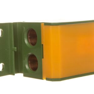Blok rozdzielczy 2x4-50mm2/2x4-35mm2/3x2,5-25mm2 żółto-zielony montaz płaski i na szynę TH DB2-Z 48.26 - obrazek 1