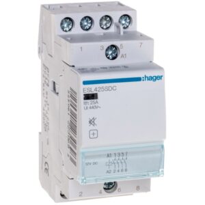Stycznik modułowy cichy 25A 4Z 12VDC ESL425SDC - obrazek 1