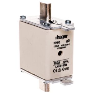 Wkładka bezpiecznikowa NH00 160A 500V gG LNH0160M - obrazek 1