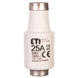 Wkładka bezpiecznikowa 25A DII gG / BiWtz 500V AC/250V DC E27 002312407 /5szt./ - obrazek 1