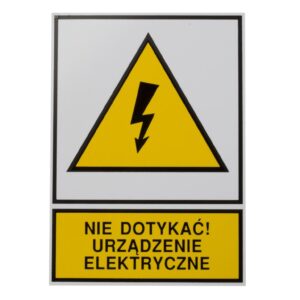 Tabliczka /znak ostrzegawczy/ TZO 148X210P /N.D.U.E./ E04TZ-01012140100 /10szt./ - obrazek 1